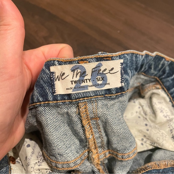 Free People Brea Cutoff Skirt in Mile High Blue Size 26 - Picture 9 of 9